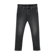 Svart Skinny Cut Denim Jeans