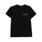 Svart Crew Neck T-skjorte