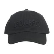 Svart Baseball Cap Logo Broderi