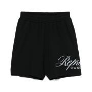 Mesh Design Elastiske Shorts