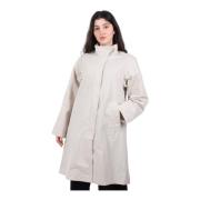 A-Linje Trench Coat i Kritt