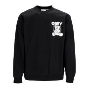 Premium Crew Fleece Sweatshirt Svart