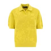 Jacquard Polo Skjorte i Fin Bomull