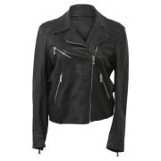 Pre-owned Leather outerwear