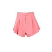 Rosa Nylon Glidelås Shorts