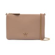 Beige Clutch Vesker for Kvinner