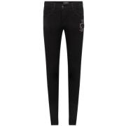 Skinny Jeans med brodert logo