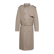 Løstsittende trenchcoat