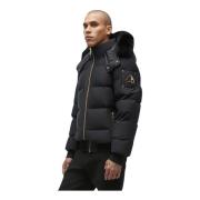 Sort Gull Shearling Stagg Bomber for Menn