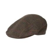 Grønn Tweed Flat Cap