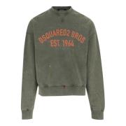 Logo Bomullsgenser Crew Neck