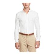 Hvit Slim Fit Oxford Skjorte