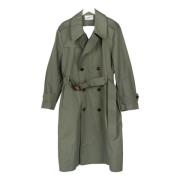 Grønn Oliven Cut Out Trench Coat