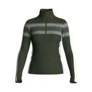 Moderne Oliven Grønn 1/4-Zip Genser