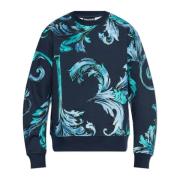 Sweatshirt med Outline Barocco print