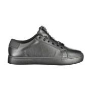 Stilig Svart Polyester Sneaker for Menn