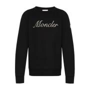 Bomull Logo Sweatshirt i Svart