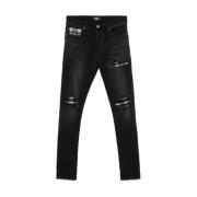 Svart Ripped Denim Jeans