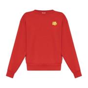 Sweatshirt med brodert logo