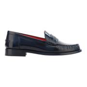 Sorte skinnloafers for kvinner