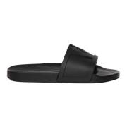 Svarte Pool Slide Sandaler