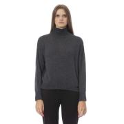 Grå Volcano Neck Sweater