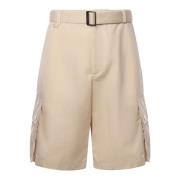 Cargo Bermuda Shorts i Beige