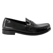 Blankt skinnloafers