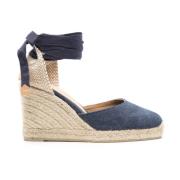 Lys Blå Kile Espadrilles Sandaler