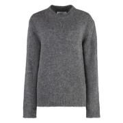 Alpaca Wool Crew-Neck Sweater