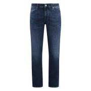 Slim Fit Jeans med Bakelogo