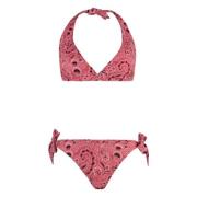 Paisley Print Trekant Bh Bikini