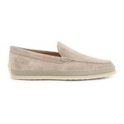 Semsket Loafer med Gravert Logo