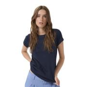 Mørkeblå Casual Fit Tee T-Shirt