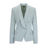 Dyp V-hals Knappet Blazer