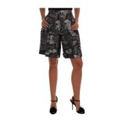 Elegante høytlivs brokade shorts