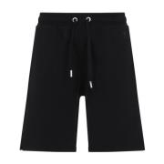 Sort Bomull Bermuda Shorts