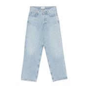 Himmelblå V-taljede jeans