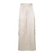 Satin Cargo Trousers