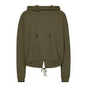 Havskilpadde Cropped Hettegenser Sweatshirt