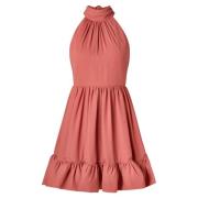 Ruffled Mini Dress - Terracotta