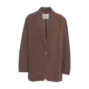 Brun Blazer Chic Stilig Elegant