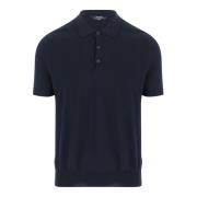 Klassisk Bomullspolo Navy