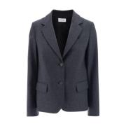 Klassisk Revers Ull Blazer Jakke