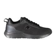 Svarte sports sneakers for damer med lisser