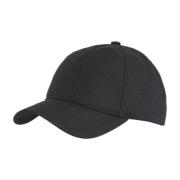 Stilig Svart Polyester Cap