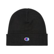 Trykt Polyester Beanie Svart