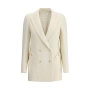 Elegant Dobbeltspent Ull Blazer