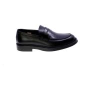 Svart skinn Penny Loafers