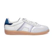 Hvite Skinn Sneakers Elegant Design